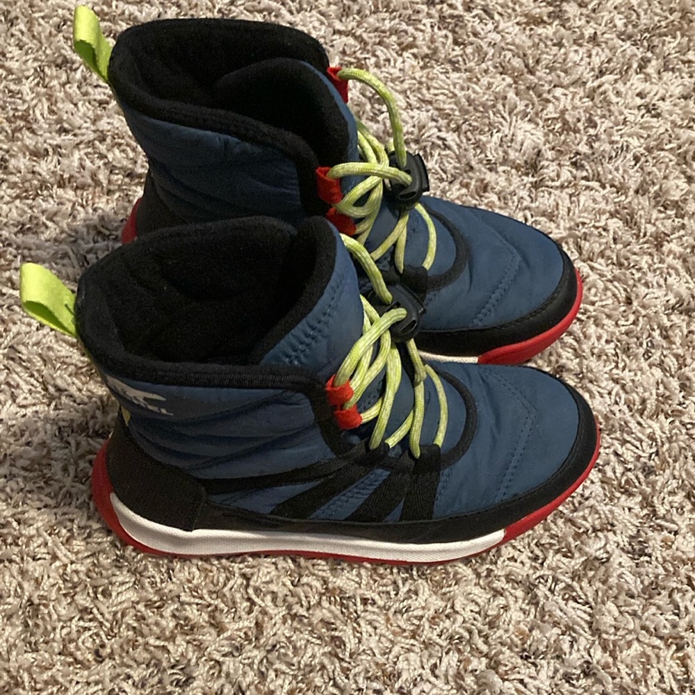 Kids Blue and Red Boots